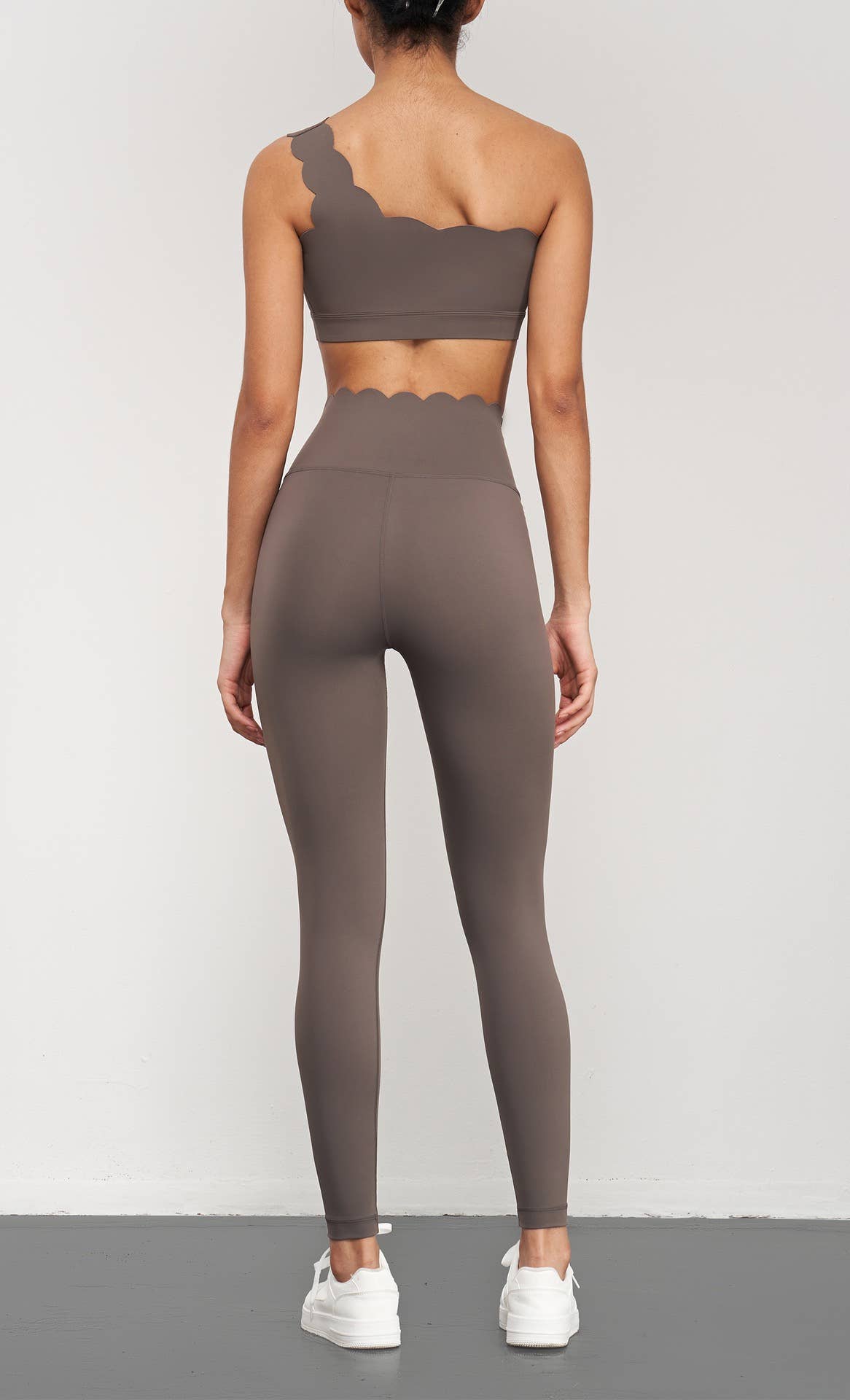 Helena Scallop One Shoulder Sports Bra-Always A Bargain