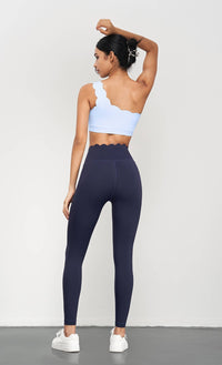 Helena Scallop One Shoulder Sports Bra-Always A Bargain