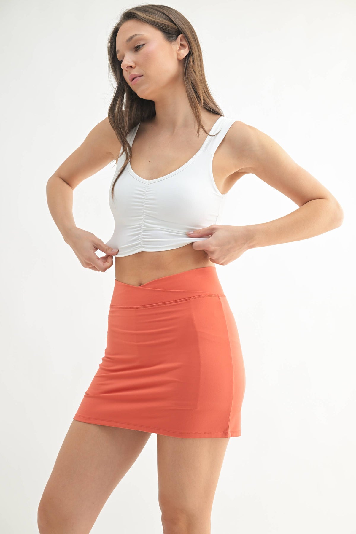 Ruched Front Active Top-Always A Bargain