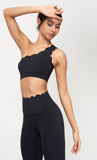 Helena Scallop One Shoulder Sports Bra-Always A Bargain