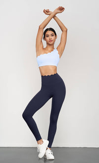 Helena Scallop One Shoulder Sports Bra-Always A Bargain