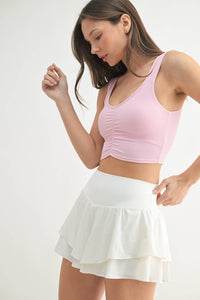 Ruched Front Active Top-Always A Bargain