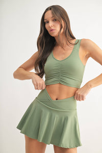 Ruched Front Active Top-Always A Bargain