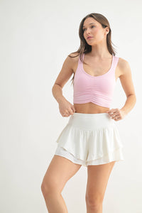 Ruched Front Active Top-Always A Bargain